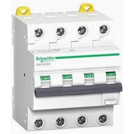 Interruttore magnetotermico schneider electric acti9 ic60n 4p 16a 6000a curva c -a9f79416