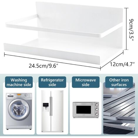 2 Pièces Étagère À Épices Magnétique Support De Rangement Pour 2 Pièces Étagère À Épices Magnétique Support De Rangement Pour