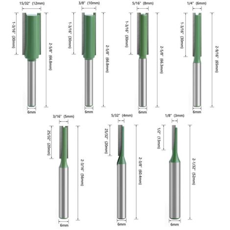 Fraise Carbure Tungstène 6mm - Queue Droite, Pointe 3 Dents, Pour Usinage, Neuve
