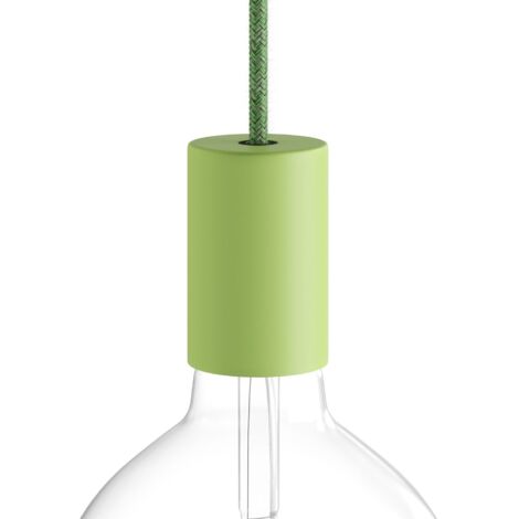 Creative-cable italia kit bicchierino attacco e27 verde prato kbm4367ve