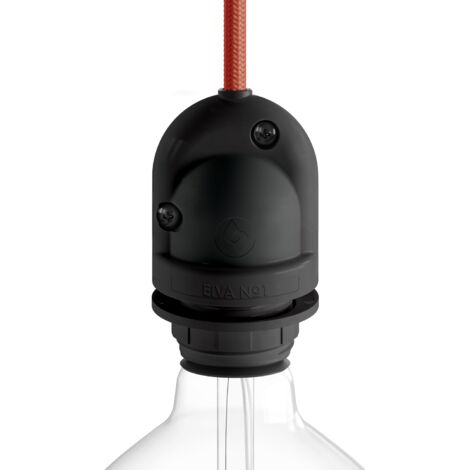 Creative-cables italia portalampada nero e27 ip65 eiva pl27pneiva