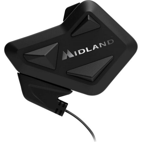 Midland BT Mini Twin C1410 - Interfono universale moto a moto Bluetooth, confezione singola, Auricolari Casco HD by RCF, Portata 500 m, 4 persone, autonomia 8 ore, Impermeabile IPX6