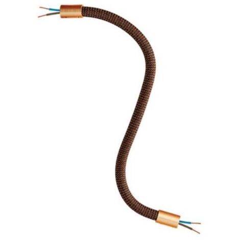 Kit tubo flessibile creative-cables flex rivestito in tessuto nero whiskey- kflex30rasrz22