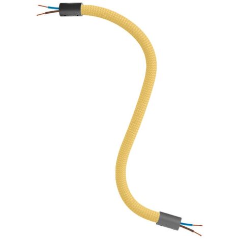 Kit tubo flessibile creative-cables italia rivestito in tessuto color mostarda - kflex30vnrm79