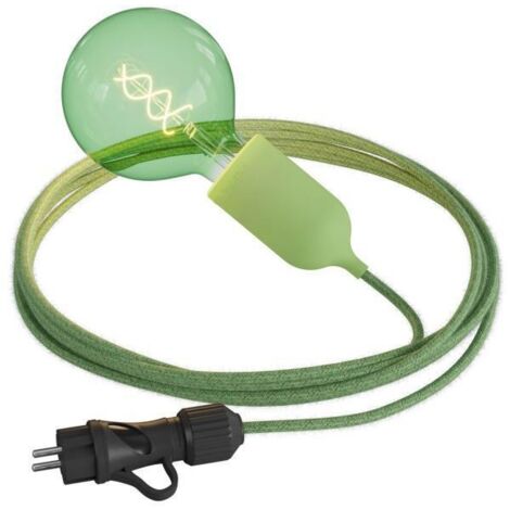 Creative Cables – Snake Eiva Pastel, tragbare Außenleuchte, 5 m Textilkabel, wasserdichte Lampenfassung (IP65) und Stecker (1/4)