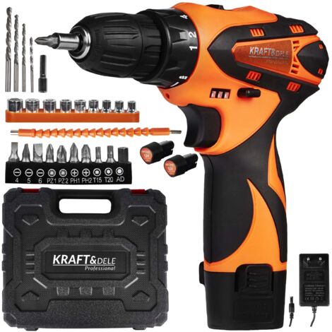 Kraft & Dele KD3085 Perceuse Sans Fil - Puissance 18V (1/5)