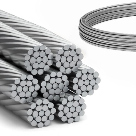 DQ-PP Câble acier inoxydable 2,5mm 30m 7x19 AISI 316