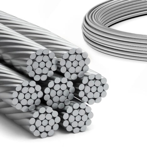 DQ-PP Câble acier inoxydable 4mm 80m 7x19