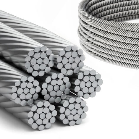 DQ-PP Câble acier inoxydable 6mm 20m 7x19