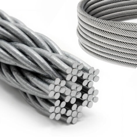 DQ-PP Câble acier inoxydable 8mm 5m 7x7
