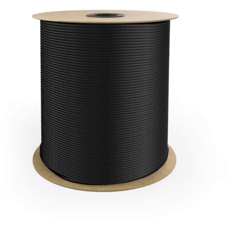 DQ-PP Corde Polypropylène Tressée 4mm 80m Noir