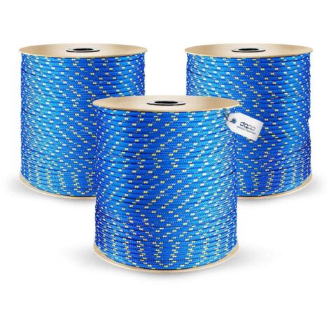 DQ-PP Corde Polypropylène Tressée 5mm 200m Bleu
