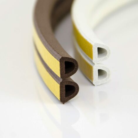 DQ-PP Joint fenêtre adhésif blanc profil D 9×7,5 mm 25 m (1/5)