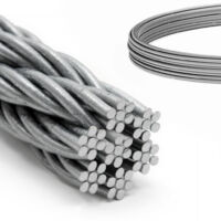 DQ-PP Câble acier inoxydable 2,5mm 50m 7x7 AISI 316