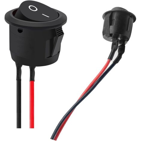 10 Interrupteurs à Bascule ON-OFF-ON 3 Positions 6A 125V Mini Levier 3 Broches Pour Voiture Bateau