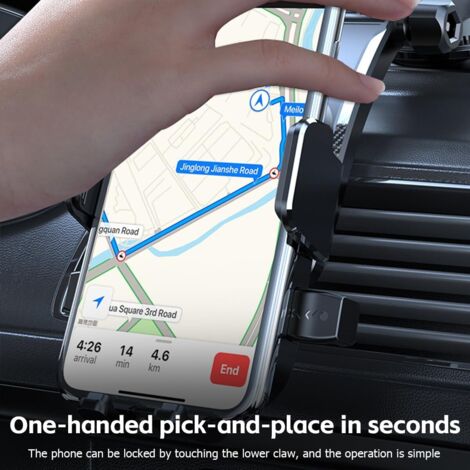 Support Téléphone Voiture Porte Téléphone Rotatif à 360 Degrés pour Grille D 'aération de Voiture GPS-MHZB - Téléphonie