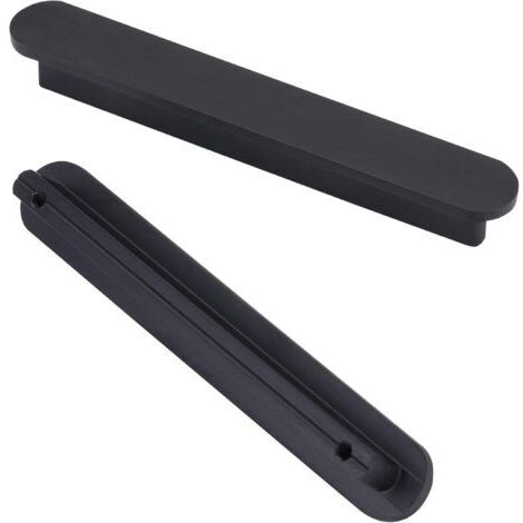 Set of 6 Handles Black Kitchen Cabinet Handle - Cabinet Handles Matte Black Zinc Alloy Handle Center to Center 64mm (1/5)