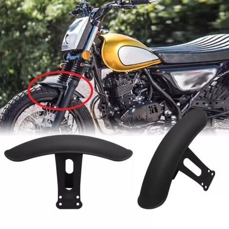 1PCS (Color : Noir) Garde-Boue Noir Métal Moto Avant Fender Protecteur MudGuard Couverture Fit pour Honda CG125 Moto Retro Retrofit Fender