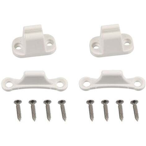 Serrure Porte pour Camping-Car et Caravane , Compatible Trous de Montage de 35 mm et 48 mm , Accessoires Camping Car , Serrure Blanche pour Compartiment , Sécurité Renforcée pour Camping-Car (1/5)