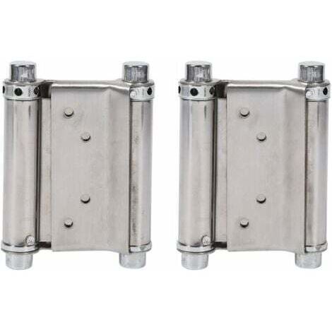 Charnières à ressort à double action en acier inoxydable, 2 pièces, charnières de porte de voiture, charnières de porte battante avec capacité de charge jusqu'à 15 kg (1/5)