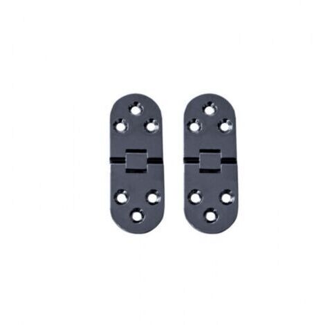 2 Pièces Charnières de Table Pliantes Plat Porte Cabinet Pliable Charnières Alliage Zinc Charniere Porte Placard,Round Edge Charnières pour Porte de Meuble avec vis,pour Table,Meubles Bureau (1/5)