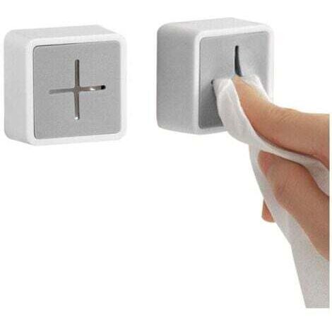 2Pcs Pince Serviette Salle Bain Autocollante (gris)Porte Autocollante Crochets Pour Serviettes En Abs Porte-Serviettes Auto-AdhéSif Crochet (1/5)