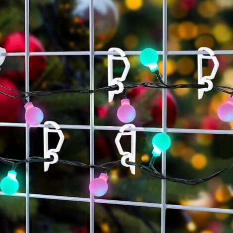 Feeric Lights Accroche Gouttière 18 Pièces 18 Accroches De Gouttière Pour Guirlandes Lumineuses Noël - Féeric Lights & Christmas - Décoration Extérieure Facile Accroche Guirlande Pour Gouttière