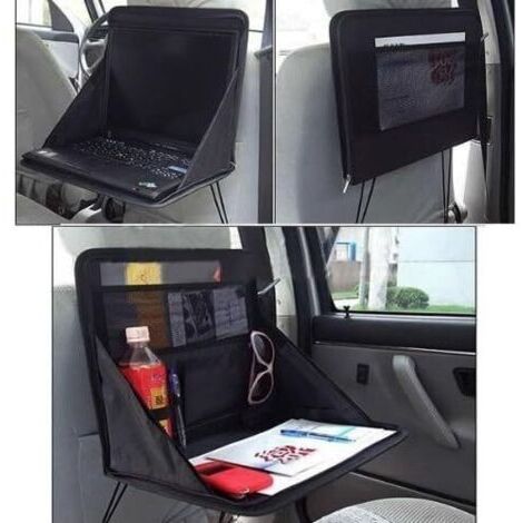 Support  pour ordinateur portable - Pour siège arrière de voiture - Plateau de travail ou repas (1/5)