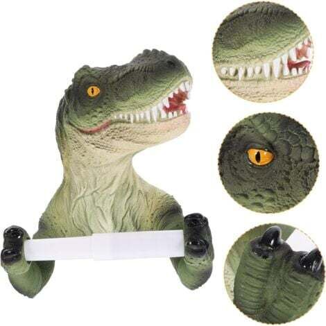 Porte-papier Toilette Dinosaure En Résine - Décor Salle De Bain Imperméable - Neuf Sous Emballage - À Monter