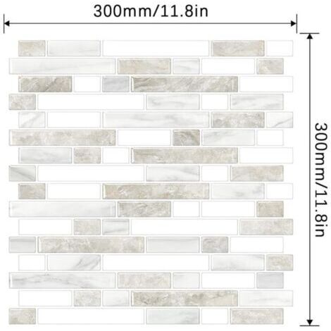 18pcs Autocollant Miroir Adhésif Décoratif Miroir Carrés Argent Amovible Mosaïqu