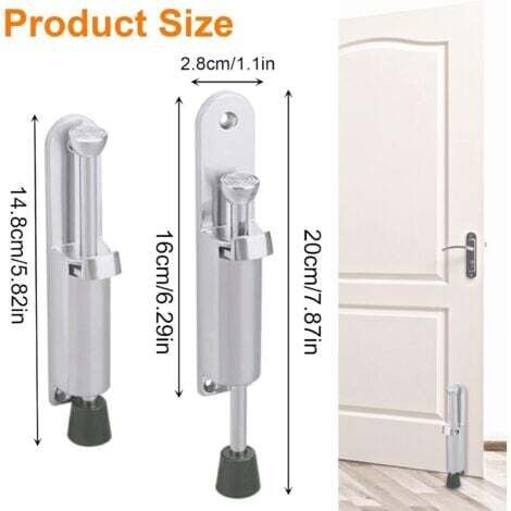 Butée De Porte Carrée KeyMet – 475, Galvanisée, Made In Germany