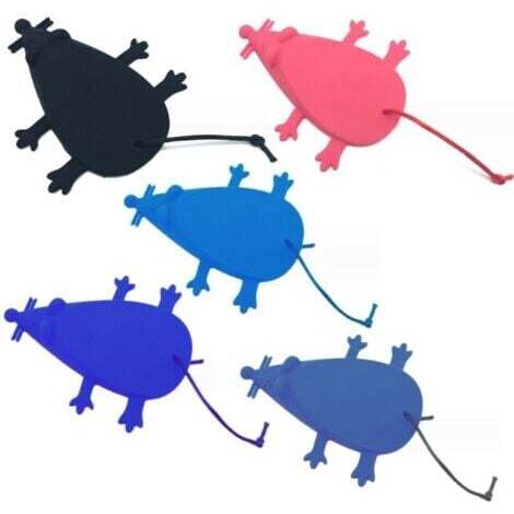 Universel Silicone Souris Porte Bouchon, Cale Porte Doigt Protecteur (Lot de 5, Couleurs Différentes) (1/5)