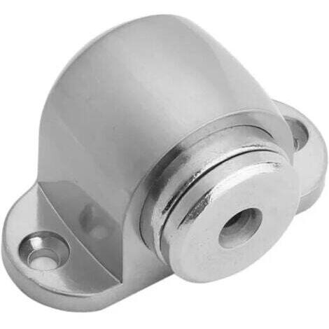 Acier inoxydable magnétique solide Butée de porte Ventouse Gate prenant en charge matériel puissant Mini butée de porte avec fixation à vis pour attraper, 1 pièce (1/5)