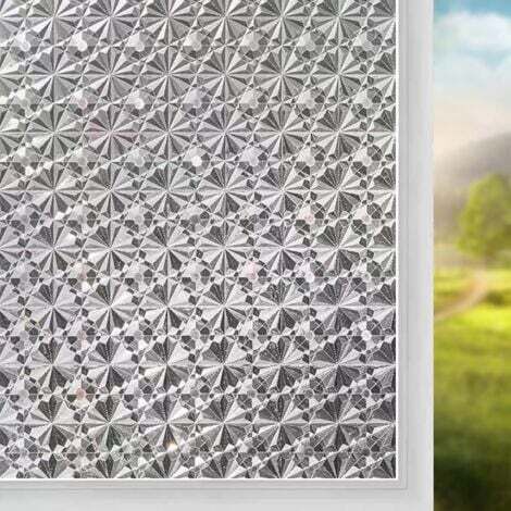 (30x200cm)Film Fenetre Anti Regard Electrostatique, Film pour Vitre Opaque Anti UV, 3D Film Occultant Fenêtre Autocollant pour Chambre, Bureau,Cuisine (1/5)