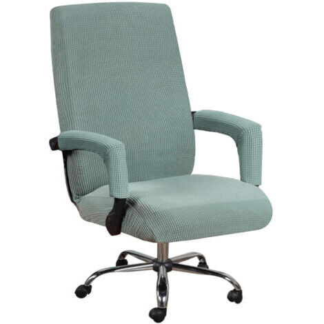 Housse élastique pour chaise d'ordinateur (Bean Green, L),Housse universelle pour chaise d'ordinateur, décoration, protection de la chaise de loisir (1/5)