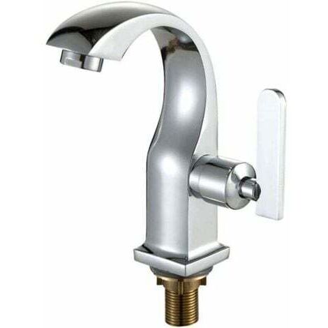 Robinet de douche monotrou, robinet chaud et froid en alliage, robinet