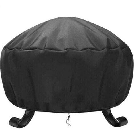 Rond Housse de Protection Ø 85 x 40 cm ImperméAble,Housse brasero RéSistant aux UV,RéSistant à la DéChirure, Tissu Oxford Housse pour Foyer Barbecue