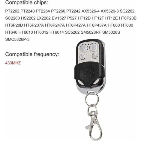 Copie automatique Télécommande 4 boutons Sécurité domestique (Triangle