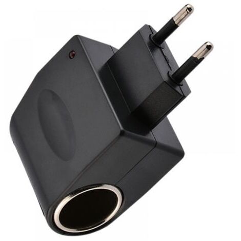 1pc Adaptateur allume-cigare AC prise de voiture, allume-cigare domestique AC/DC allume-cigare 220V à 12V