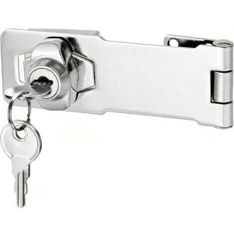 Cadenas à loquet en avec différentes clés, verrou de tiroir (10cm) (1/5)
