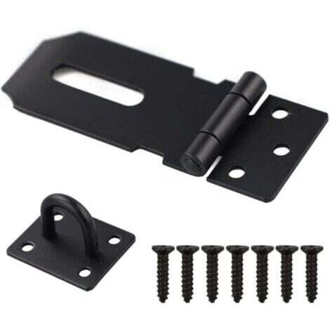 1 PCS Cadenas de porte en acier inoxydable de 7,6 cm - Loquet de sécurité robuste pour porte, fenêtre, armoire, cage (1/5)