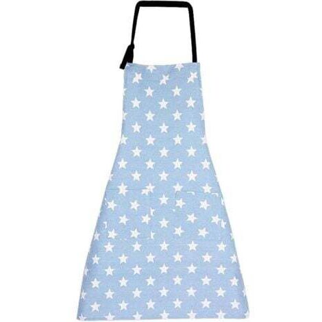 Tablier Tablier de Cuisine(Bleu),Tablier de Cuisine Femme Tablier pour Cuisine,Ajustable en Lin de Coton Tablier pour Cuisine Familial Restaurant Barbecue (1/5)