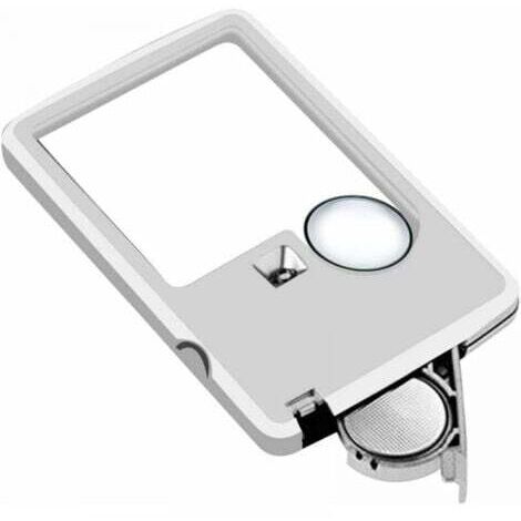 Loupe LED portable pour la lecture, loupe rectangulaire puissante 3X 6X, idéale pour la lecture en petits caractères, la basse vision et la presbytie (1/4)