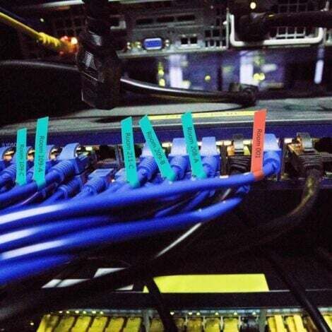 Étiquettes de Câble de Tube Numérique 0-9 Clip codé Numérique sur étiquette de Câble en Plastique Tube Marqueur de Câble coloré (100 Pièces 4 mm²