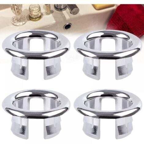 4 PCS Anneau de trop-plein, Anneau électrolytique Décoration de salle de bain, Accessoires d'évier Utilisé dans la cuisine, l'évier, la salle de bain