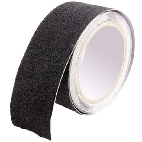 1PC Ruban antidérapant pour escaliers, 5 cm x 5 m, friction noire, mouture de sécurité, escabeau, intérieur, extérieur, haute traction (1/5)