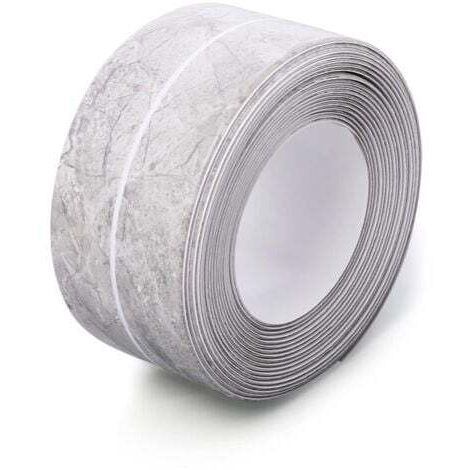 Ruban de Calfeutrage Etanche (Marbre Gris) 1,5 Pouces x 10,5 Pieds Bande de Calfeutrage Pour Cuisine Salle de Bain Ruban D'étanchéité en PVC Pour Evier Cuisine Toilettes Baignoire (1/5)