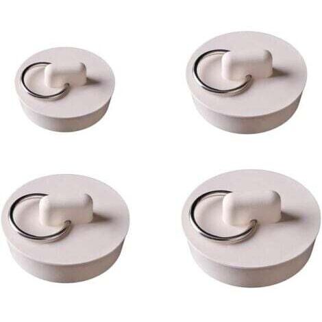 4 Pièces Bouchons d'évier en Caoutchouc avec Anneau de Suspension Bouchons de Vidange de Cuisine Bouchons d'évier Bouchons de Bain pour Cuisine (1/4)