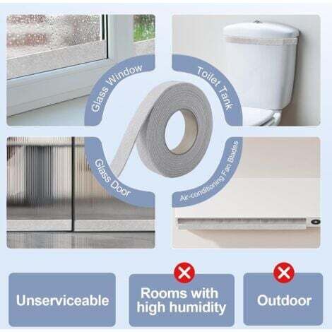 COLLIDESCAPE Ruban Adhésif Pour Fenêtres (7,6 Cm X 12,1 M U2013