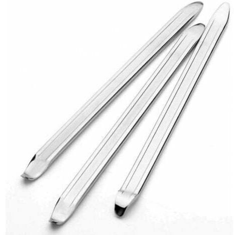 3pcs levier de pneu, leviers de pneu en acier au manganèse de 30 cm outils de réparation de démonte-pneu pour vélo, moto, voiture, changement de pneu (argent) (1/5)